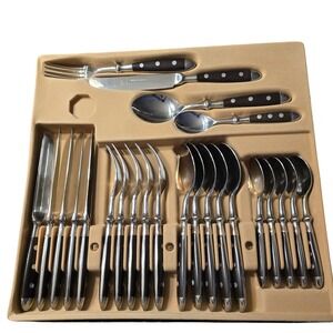 Michelin Rostfrei Modern Cutlery Flatware Set Stainless Steel 24 Pieces
